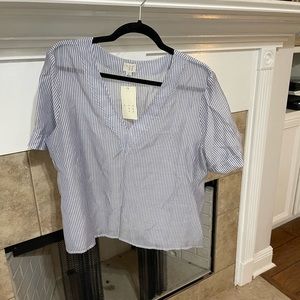 A NEW DAY NWT Striped Blouse Size Large